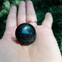 Inel statement din Argint 925 si Obsidian auriu - IN720 - Inel masiv, inel elegant pietre semipretioase, inel piatra mare, inel negru auriu, cadou aniversare, cadou Craciun, cadou 8 martie, cadou sotie, inel reglabil