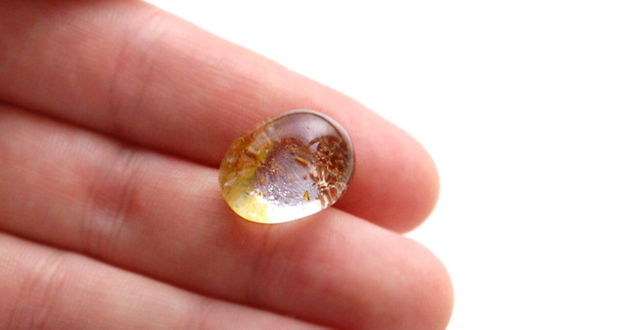 Cabochon lodolit  natural  free form  - B5