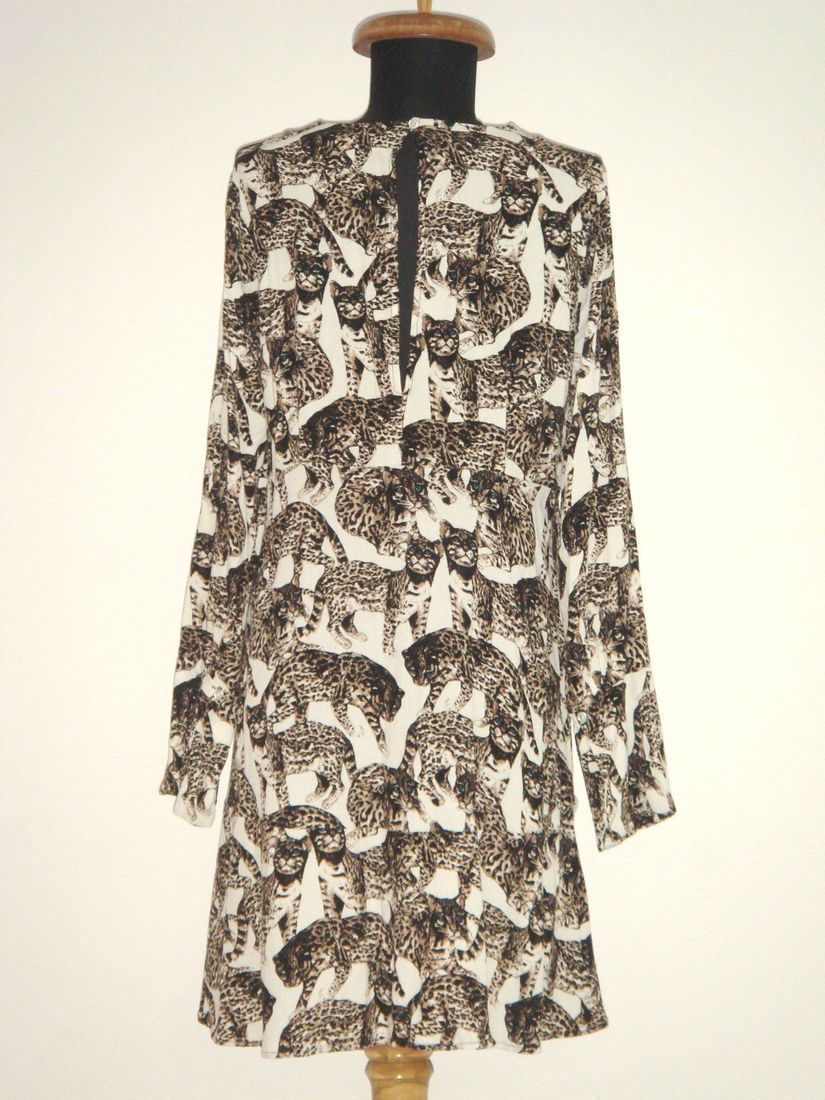 LICHIDARE DE STOC - H&M - Rochie midi, evazata, animal print