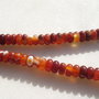 Carneol rondele aprox 9x4 mm