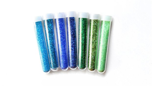 Sclipici / Glitter  -Albastru, Verde- Alege-ti favoritele!