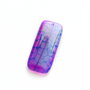 Pandant Agat dragon veins  mov cu albastru - R04