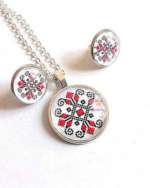 set bijuterii motiv traditional 34930