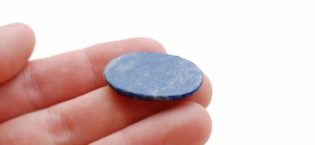 Cabochon  Lapis Lazuli lamela plata - pentru monturi -R04