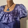 Bluza satinata culoare liliac
