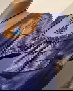 Bluza satinata culoare liliac