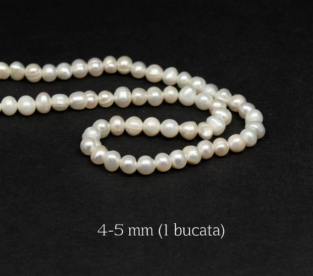 Perle naturale, 4-5 mm (1 buc), PBS-02