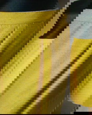 ATELIER ANDREA KORN FUSTA MATASE TESUTA GALBENA