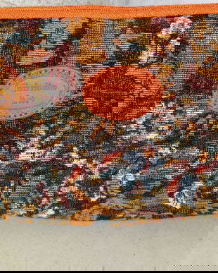 GOBELINS ART ORIGINAL BELGIA CERTIFICAT -PORTFARD /GENTUTA TAPISERIE FLAMANDA