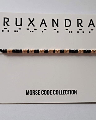 Bratara reglabila cod Morse RUXANDRA