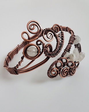 Bratara reglabila,Bratara handmade,Bratara din cupru.