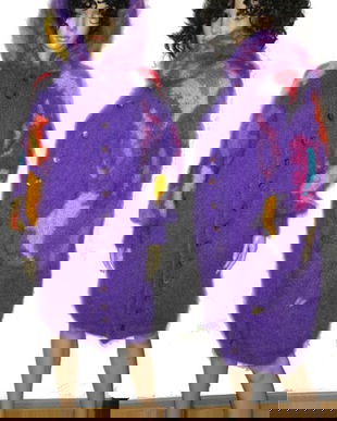 Palton din mohair oversize one size