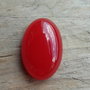 Cabochon jad rosu, 30x20 mm