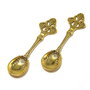 Pandantiv metalic, auriu antichizat, 60x15.5 mm