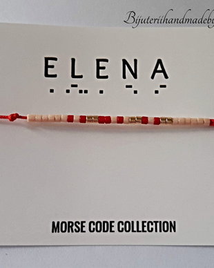 Bratara mesaj cod Morse ELENA