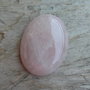 Cabochon cuart roz, 40x30 mm