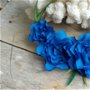 "Floare-albastra" - colier statement