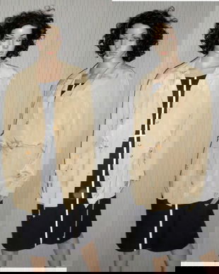 Jacheta oversize matase naturala anii 80s