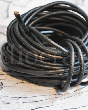 Snur piele naturala 4mm - calitatea 1
