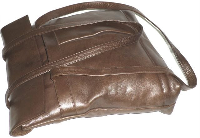 Geanta Leather brown
