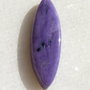 Cabochon charoit (India - lucrat manual) aprox 35x11x4.5 mm