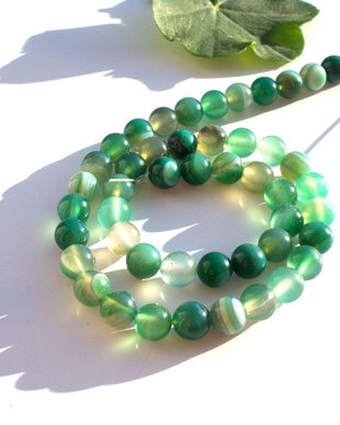 Agate verzi 8 mm