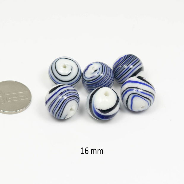 Lampwork, 16 x 16 mm, LP144