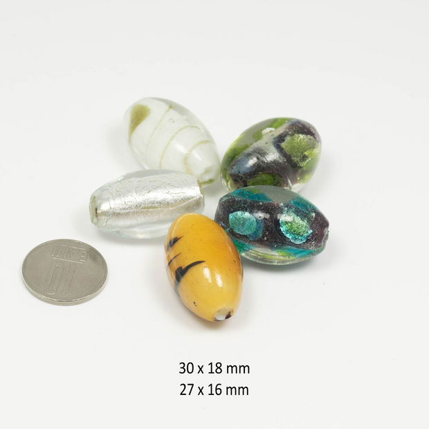 Lampwork, 30x18 / 27x16 mm, LP153