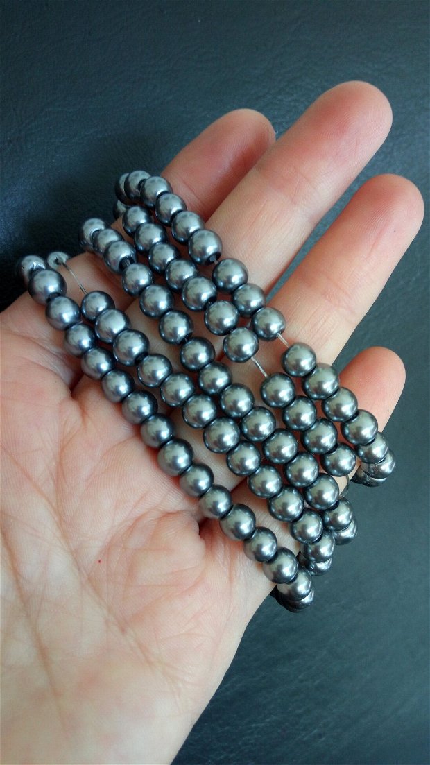 Șirag perle de sticlă  (6mm)