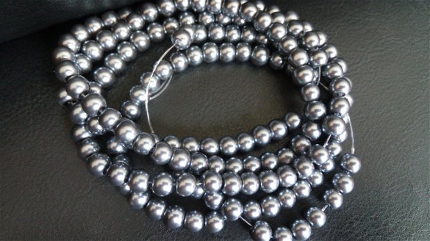 Șirag perle de sticlă  (6mm)