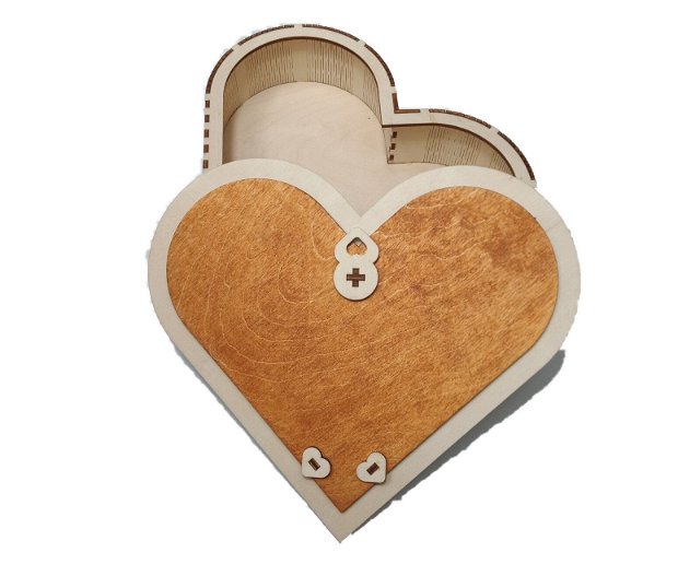 Cutie inimă pentru bijuterii și furnituri