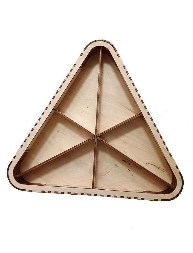 Cutie triunghiulară pentru bijuterii și furnituri