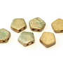Margele Pego, 10x10 mm, Crystal Etched Amber Full - 00030-26480