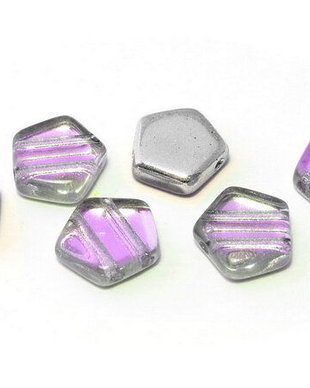 Margele Pego, 10x10 mm, Crystal Vitrail Light - 00030-26536