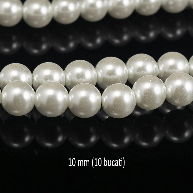 Perle de sticla, 10 mm, 10 buc, MPS-09