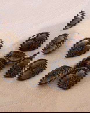 Set 11 nasturi metalici inimioare