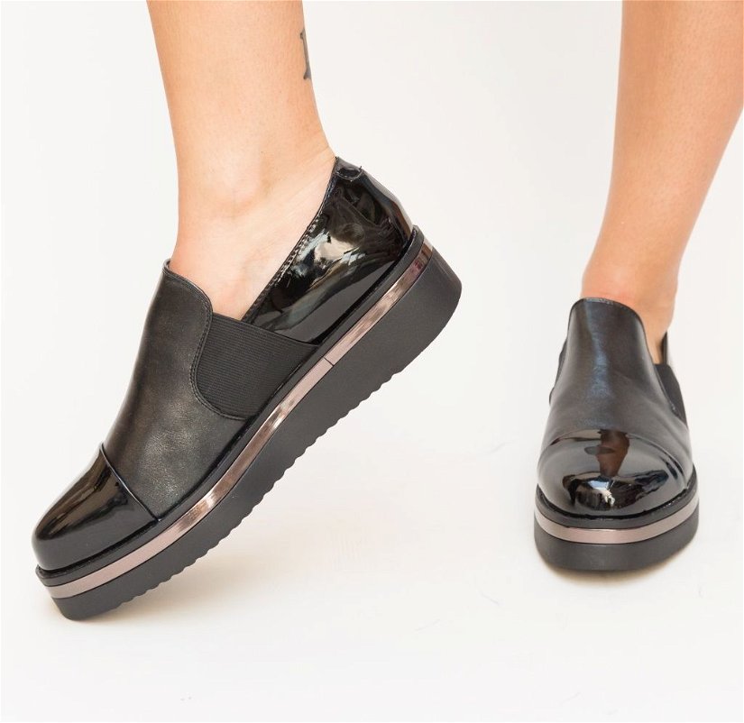 Pantofi Casual Burito Negri