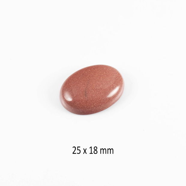 Cabochon Goldstone, 25 x 18 mm, CSP-107