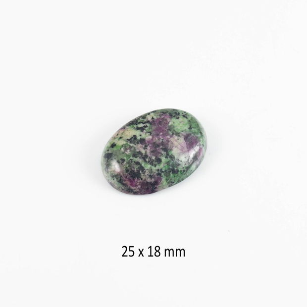 Cabochon Ruby in Zoisite , 25 x 18 mm, CSP-124