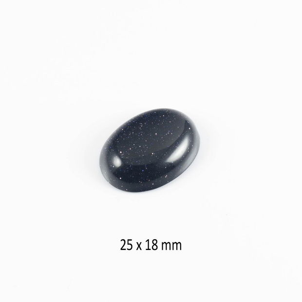 Cabochon Blue Goldstone, 25 x 18 mm, CSP-101