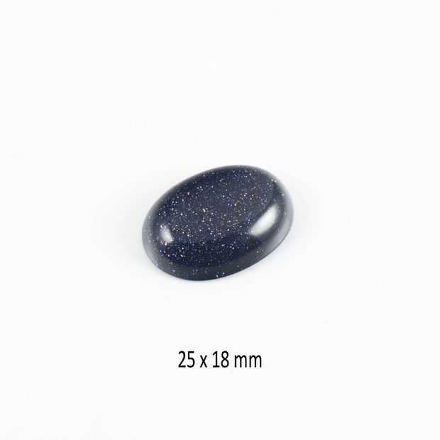 Cabochon Blue Goldstone, 25 x 18 mm, CSP-103