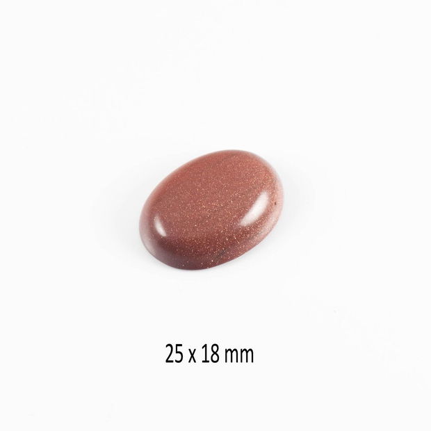 Cabochon Goldstone, 25 x 18 mm, CSP-109