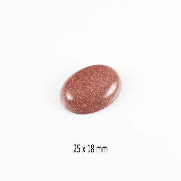 Cabochon Goldstone, 25 x 18 mm, CSP-110