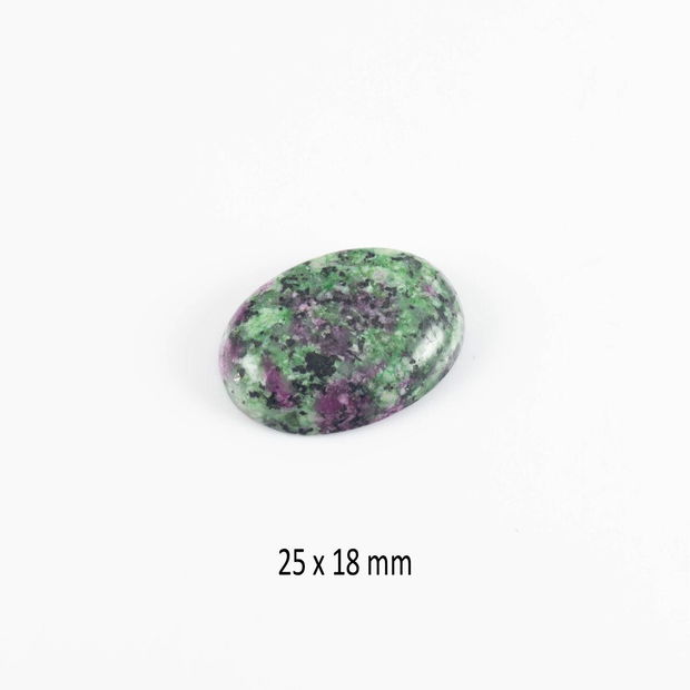 Cabochon Ruby in Zoisite , 25 x 18 mm, CSP-128