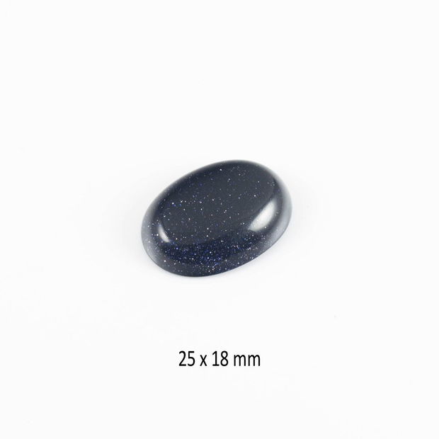 Cabochon Blue Goldstone, 25 x 18 mm, CSP-104