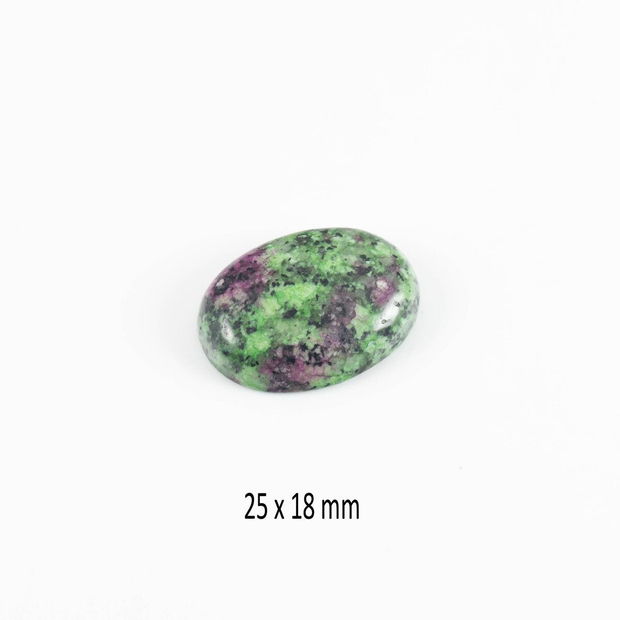 Cabochon Ruby in Zoisite , 25 x 18 mm, CSP-130