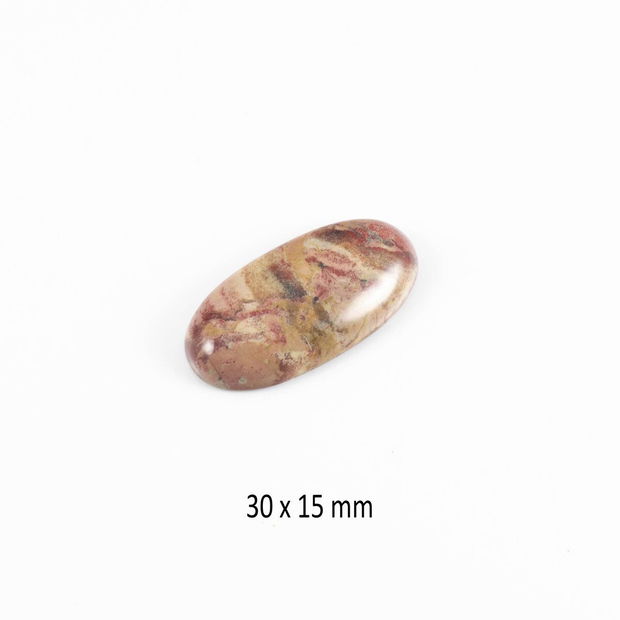 Cabochon Jasper, 30 x 15 mm, CSP-33