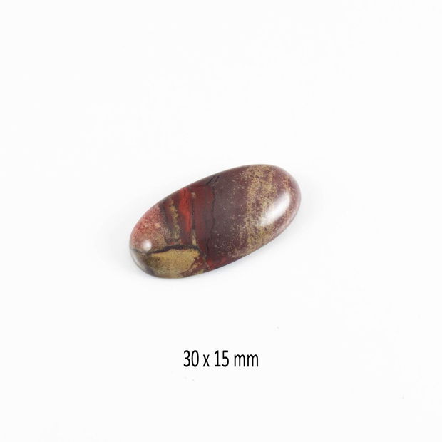 Cabochon Jasper, 30 x 15 mm, CSP-35