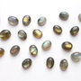 Set 10 labradorite ovale - 9 x 7 mm