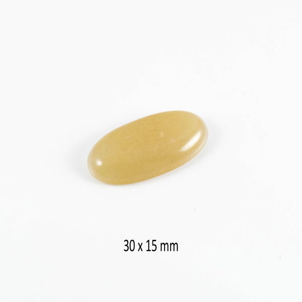 Cabochon Aventurin galben, 30 x 15 mm, CSP-41